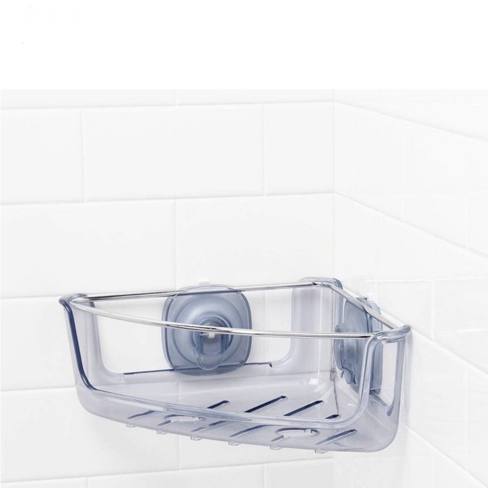 OXO SoftWorks Transparent Corner Shower Organizer
